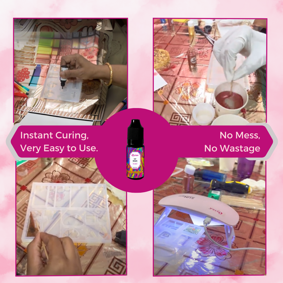 10 Grams UV Resin Hard and UV Lamp Combo