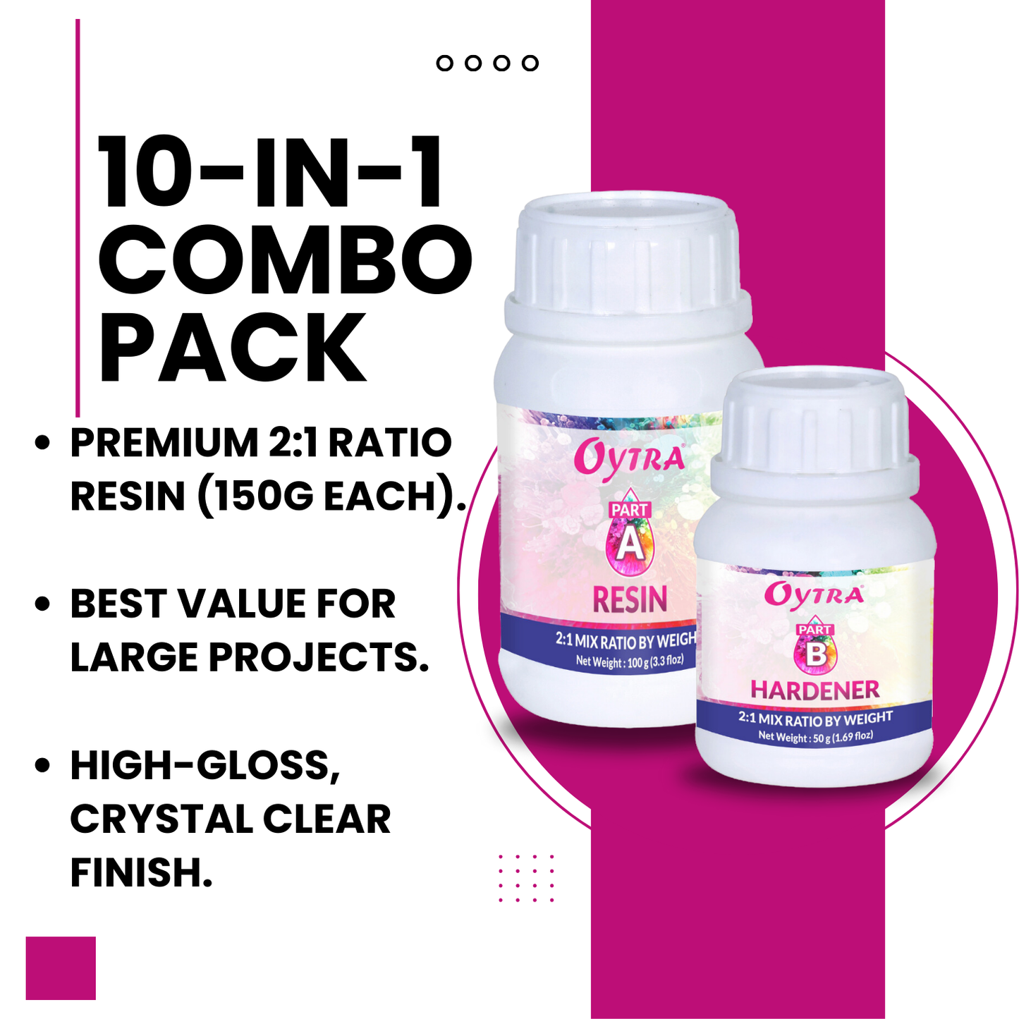 10 x 150 Grams Art Resin Kit