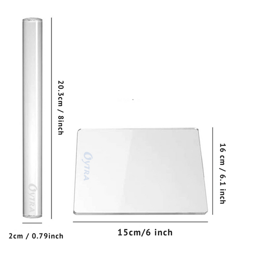 Acrylic Roller and Sheet Combo Pack of 12