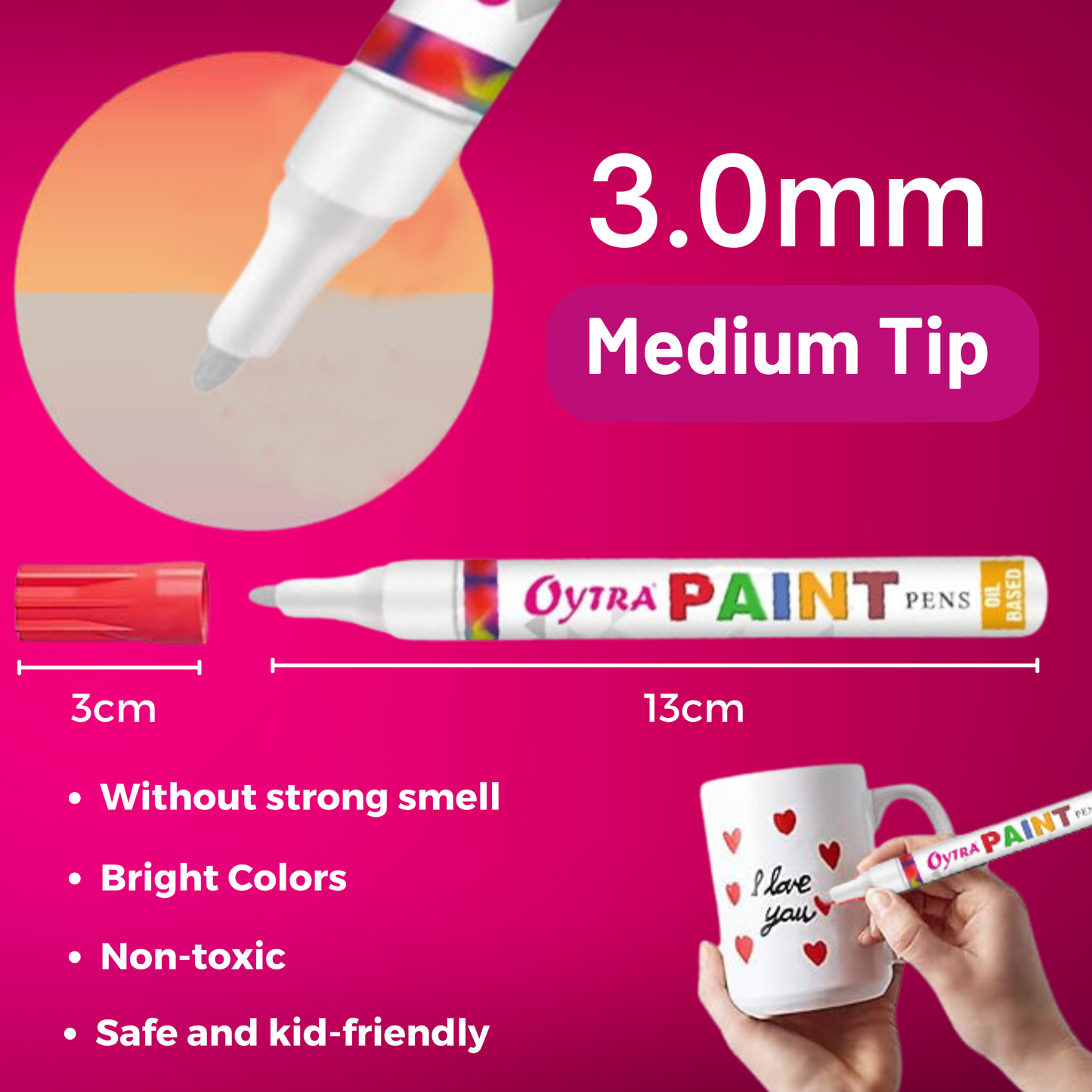 Permanent Paint Pens for Various Surfaces