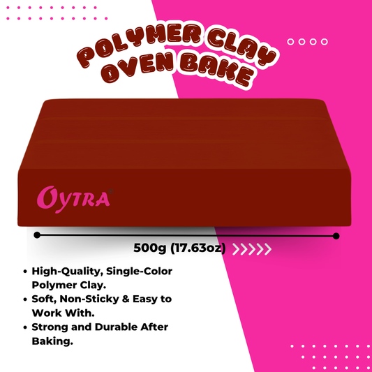 500g Polymer Clay SIGNATURE Series (01 Maroon Red)