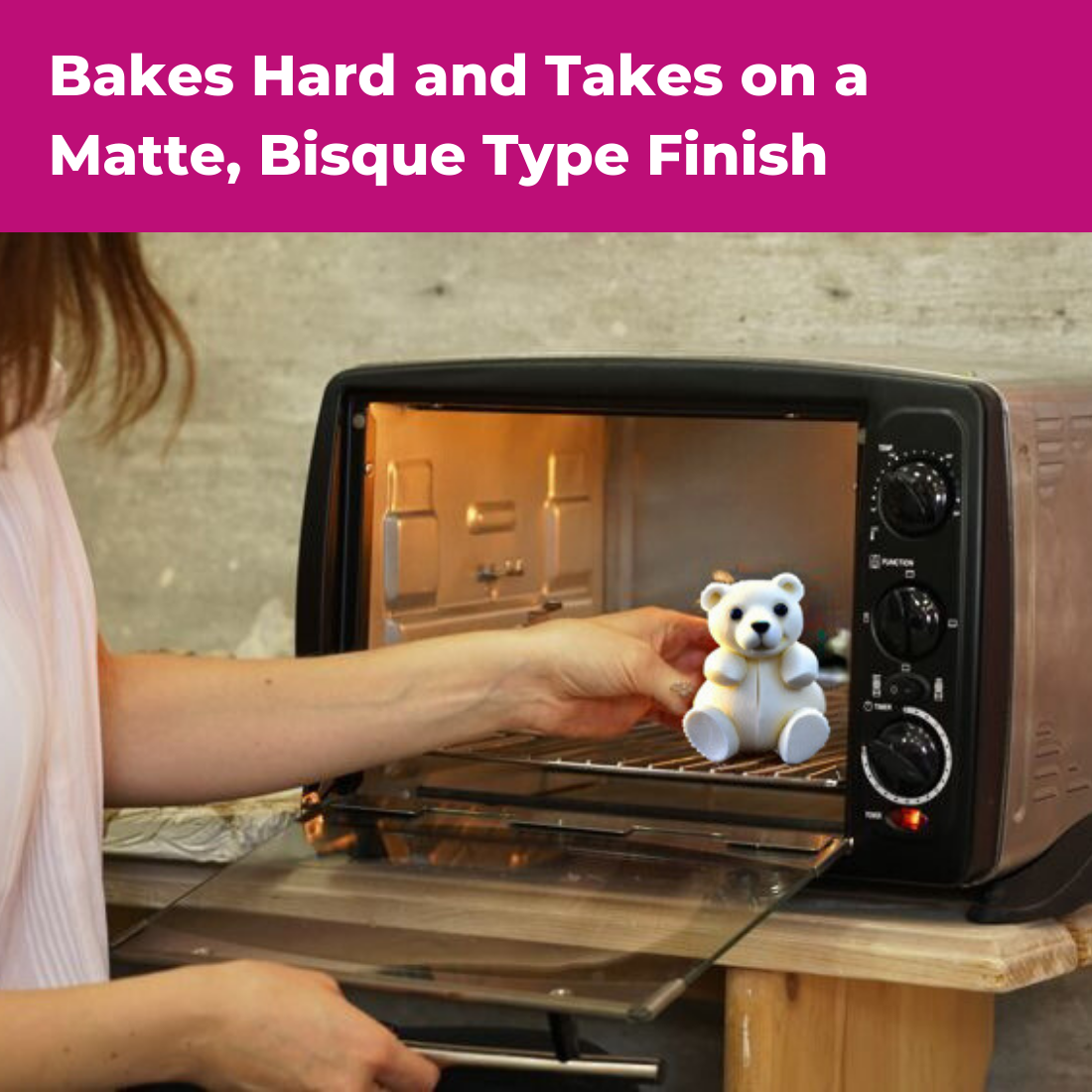 250 Grams Pure White Polymer Oven Bake Clay SIGNATURE Series