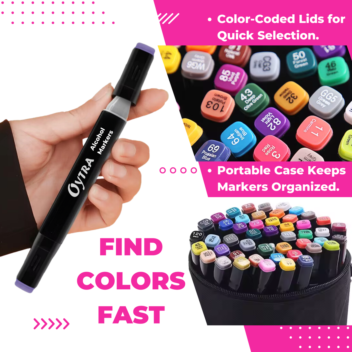 Alcohol Markers 36 Shades & A5 Size Drawing Pad