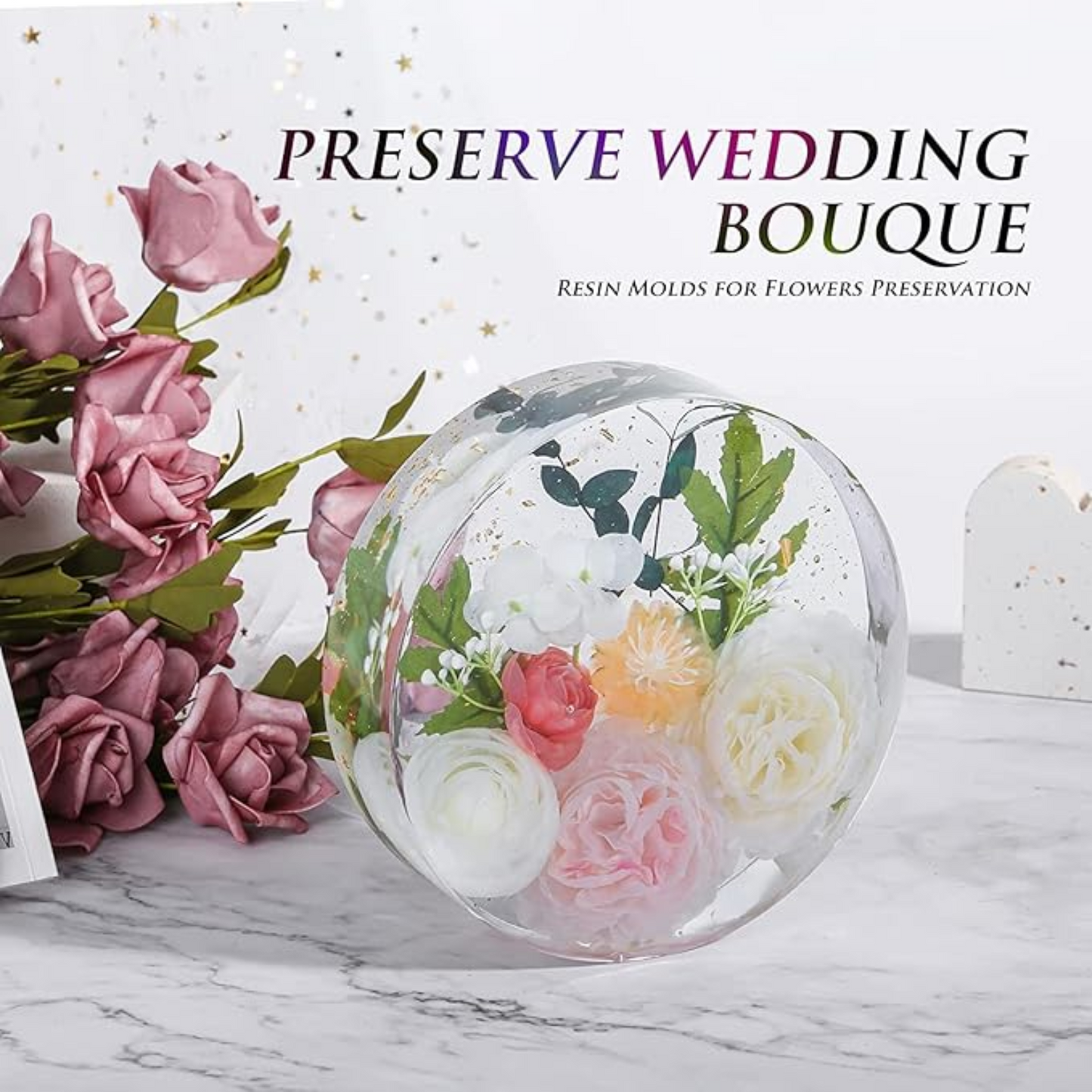 Premium Round 8” Wedding Resin Silcone Mould