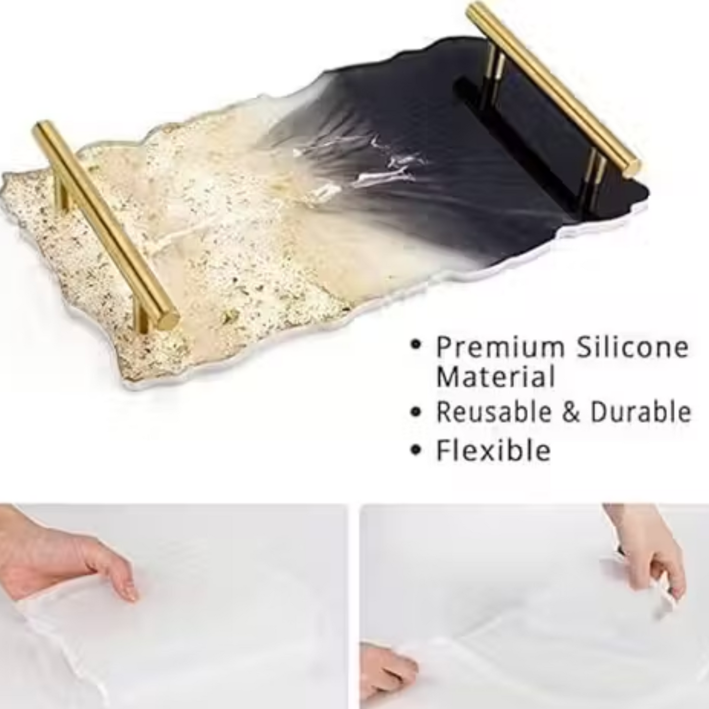 Tray Silicone Mould for Art Resin DIY Casting