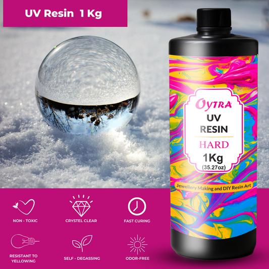 UV Resin Hard 1KG  for DIY Jewelry Making