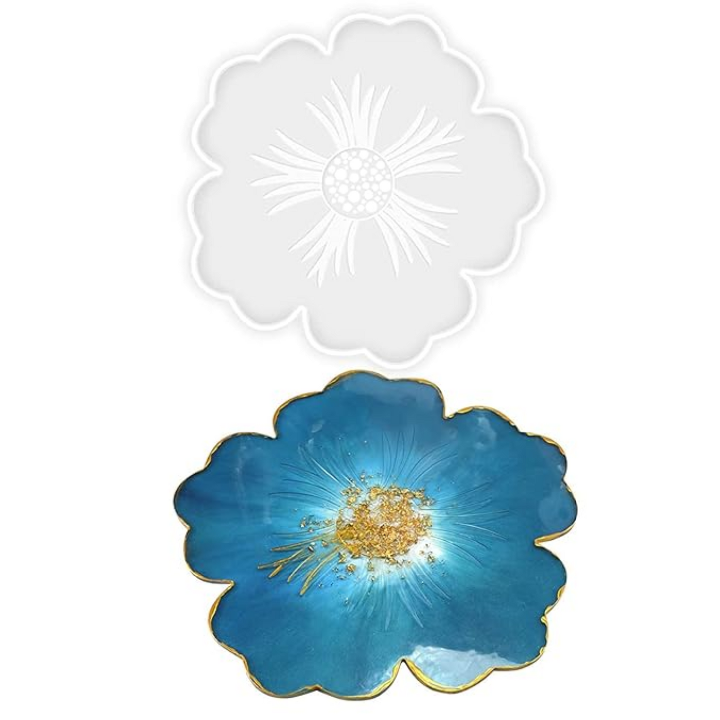 Resin Flower Coaster Mould