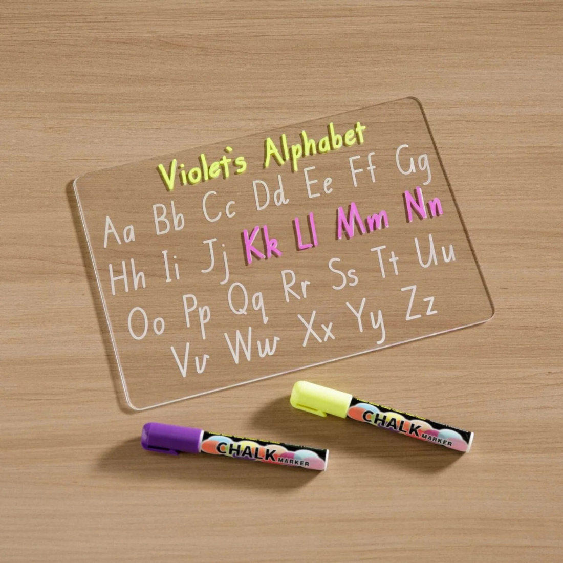 Vibrant Chalk Pens & Acrylic Sheet Set