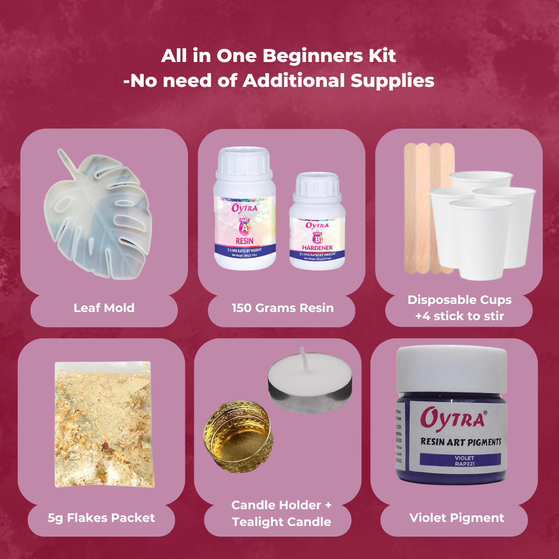 Resin Art Diwali Leaf Decor Making Kit