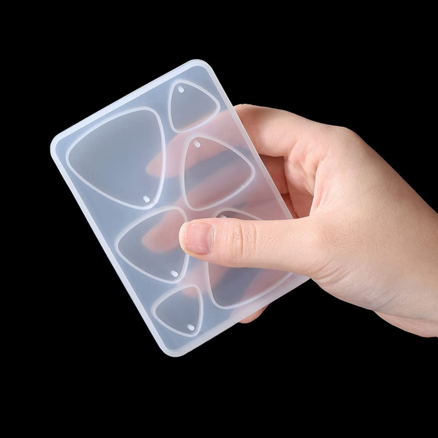 6 Cavity Triangle Shape Resin Mould