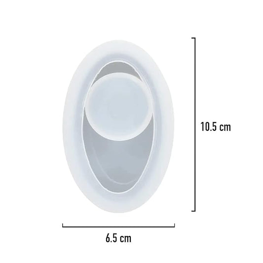 Oval Shape T-Light Candle Silicone Mould