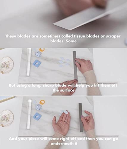 Oytra Acrylic Roller, Sheet and Tissue Blade Combo for Polymer Clay