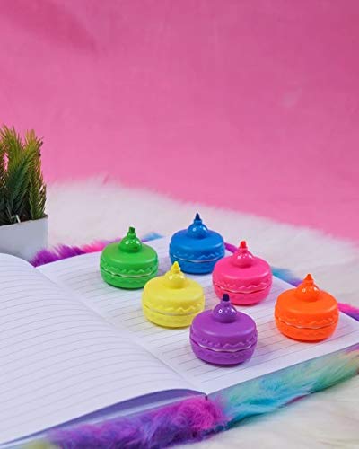 6 Colors Highlighter Marker Pen Chisel Tip for Students