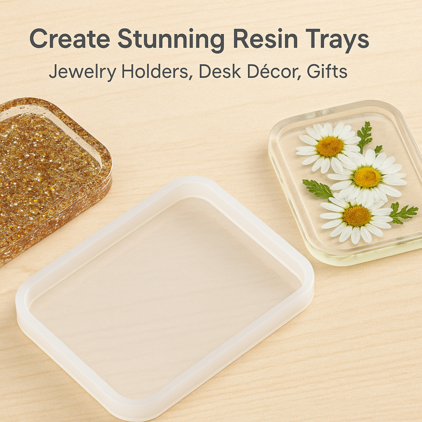 Resin Rectangle Tray Silicone Mould