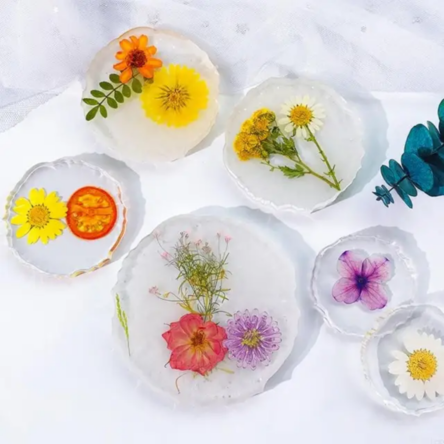 Diamond Round Coaster Silicone Mould