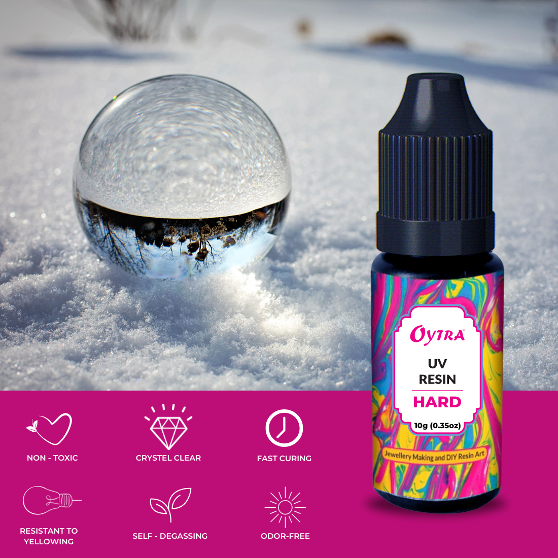 10 Grams x 4 Resin Hard for DIY Jewelry Craft