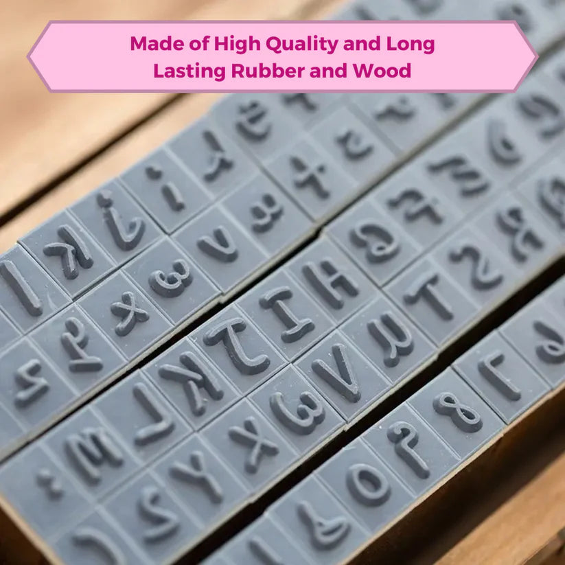 Alphabet Stamp Wooden Combo Small and Capital Letters