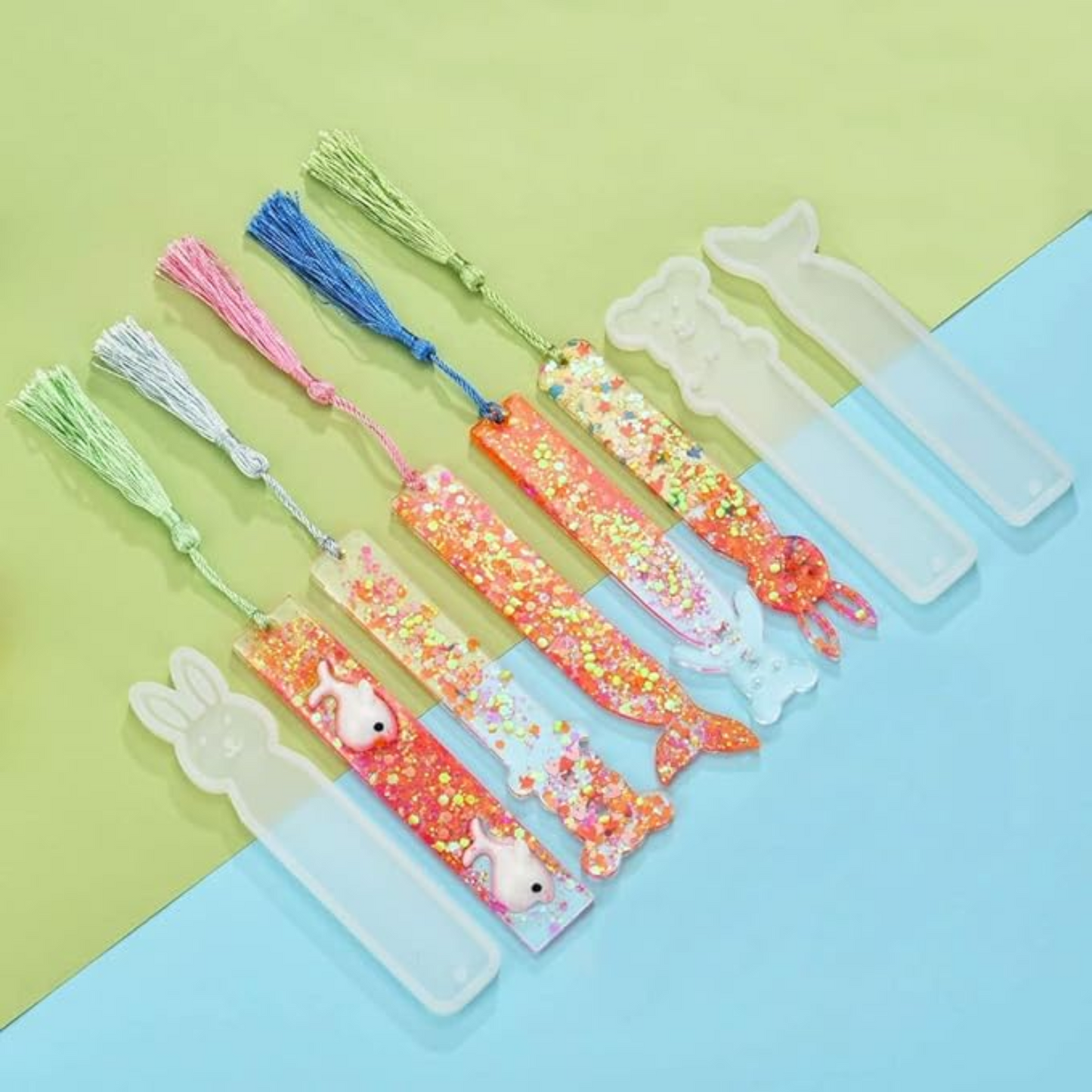 7 Piece Resin Bookmark Mould Set