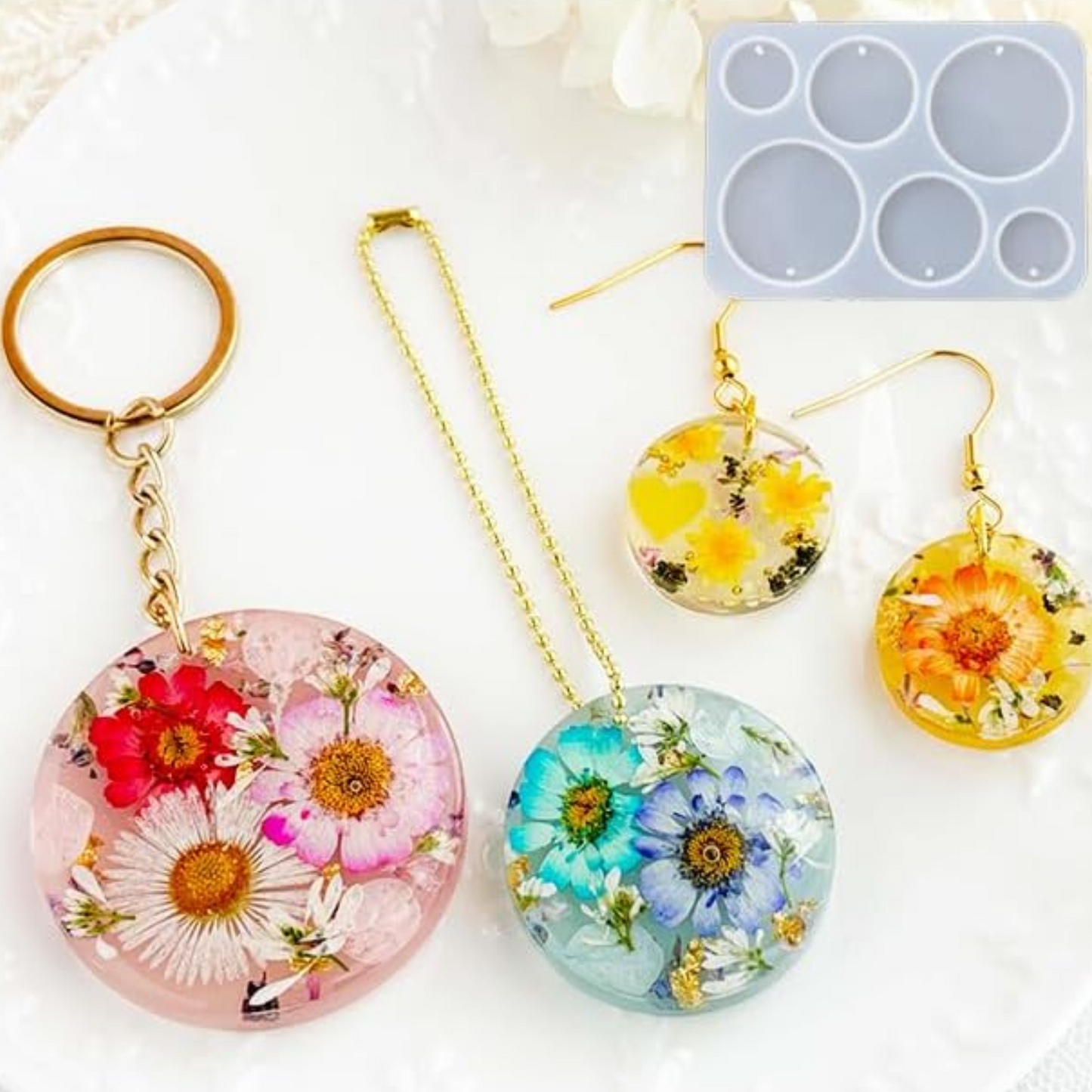 6 Cavity Round Shape Resin Mould