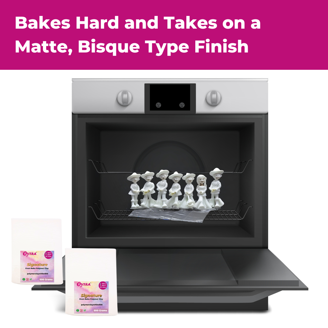 5 Kg Grams Pure White Polymer Oven Bake Clay SIGNATURE Series