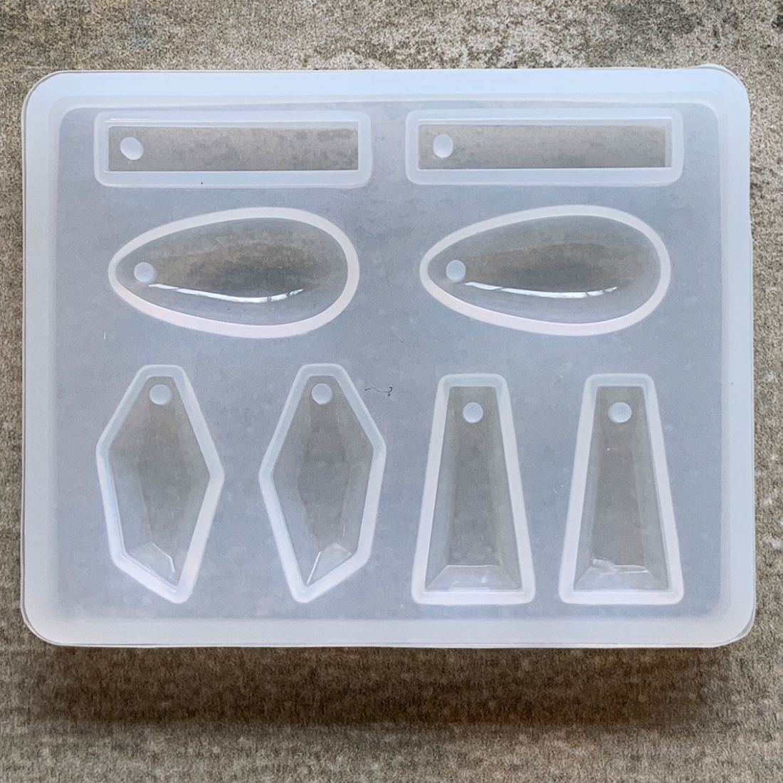 8 Cavity Earring Silicone Resin Mould
