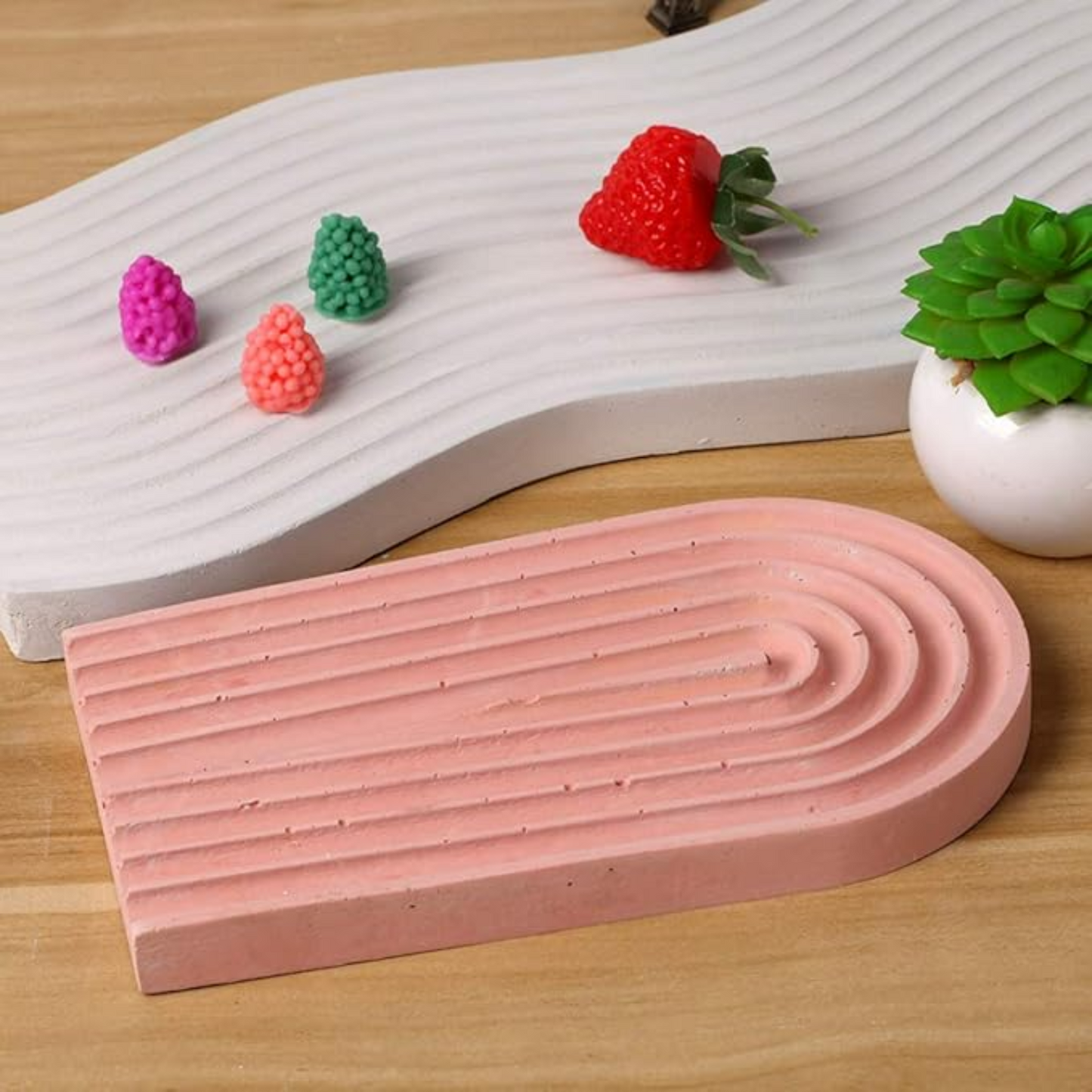 Semi Oval Resin Silicone Mould