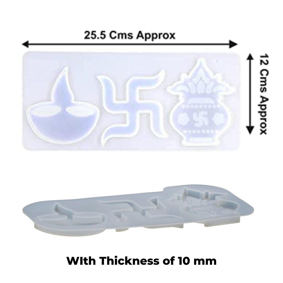 Resin Art Kit for Kalash Swastik Diya Making DIY Set Combo