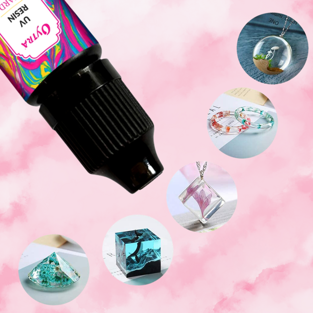 10 Grams UV Resin Hard and UV Lamp Combo