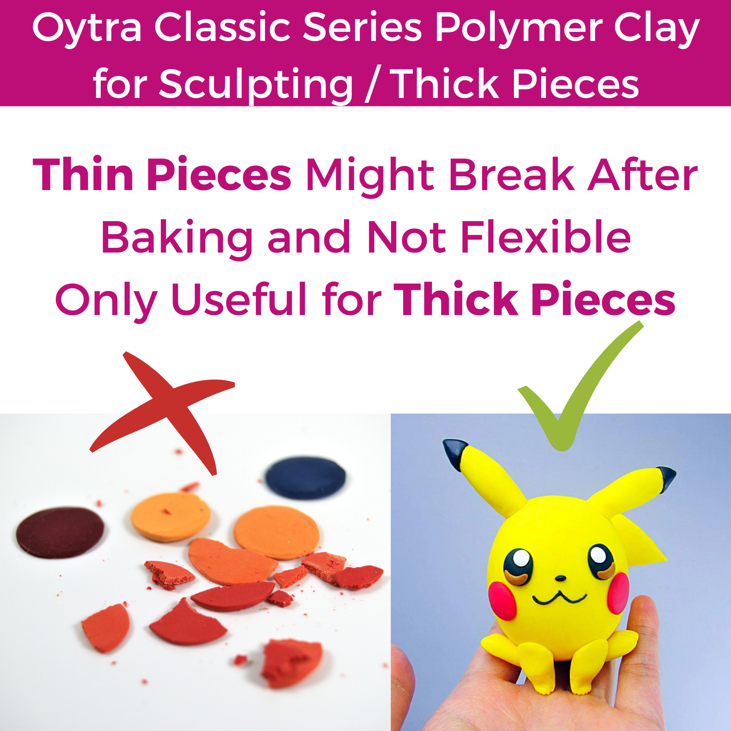 Polymer Clay Oven Bake Classic Series Maroon Red 16