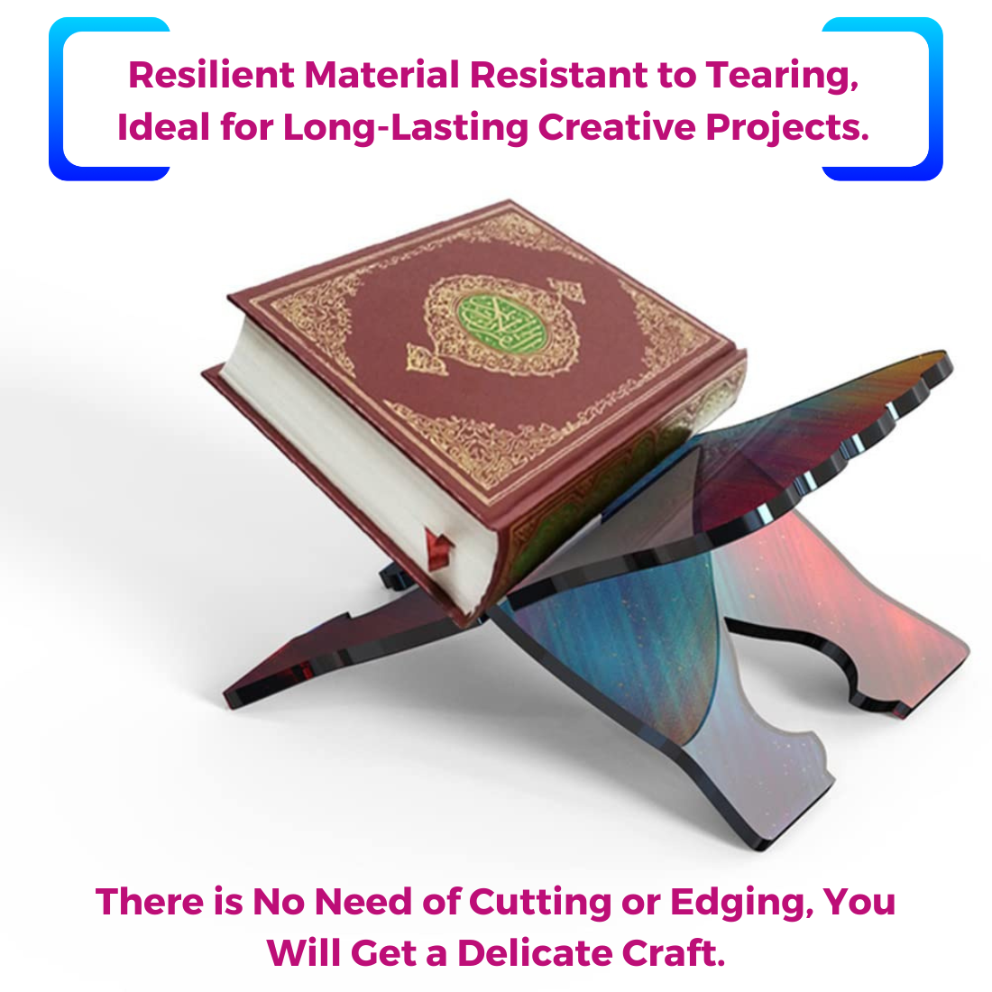 Big Book Stand Holder Resin Art Silicone Mould 2 Pc