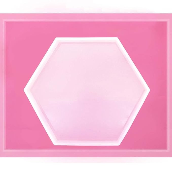Hexagon Shaped Coaster Mould - 4 Inch, 10cm x 10cm x 8mm