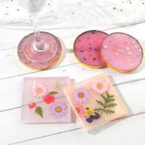 Square Silicone Resin Art Mould 4 Inch