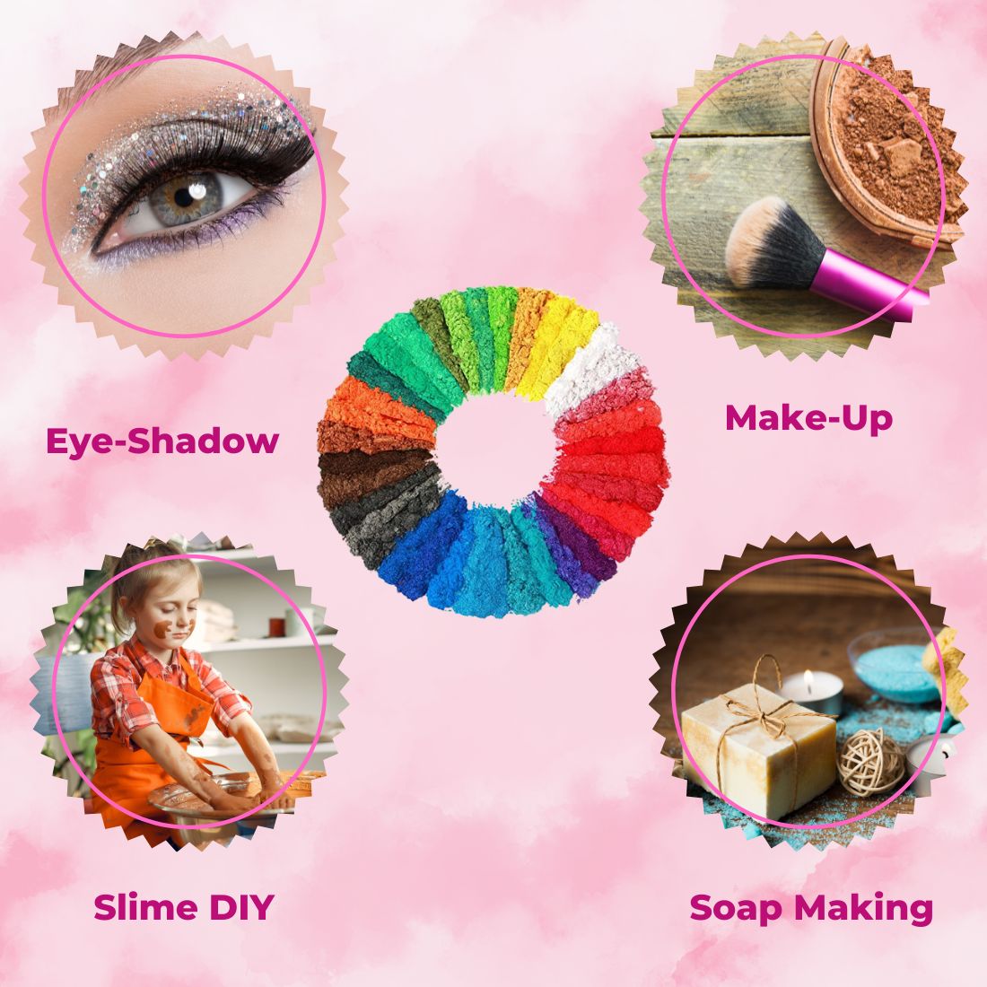 Mica Powder Set of 24 Colors