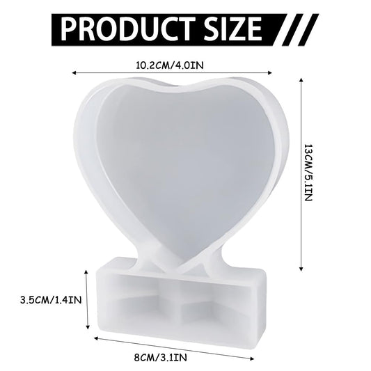 Heart with Frame Silicone Mould