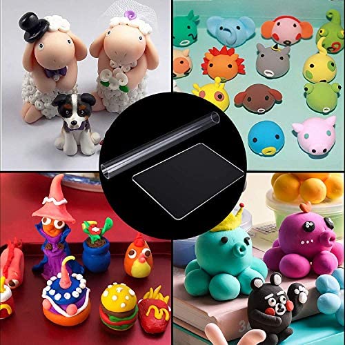 Oytra Acrylic Roller, Sheet and Tissue Blade Combo for Polymer Clay