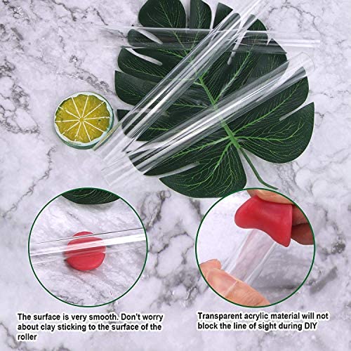 Oytra Acrylic Roller, Sheet and Tissue Blade Combo for Polymer Clay
