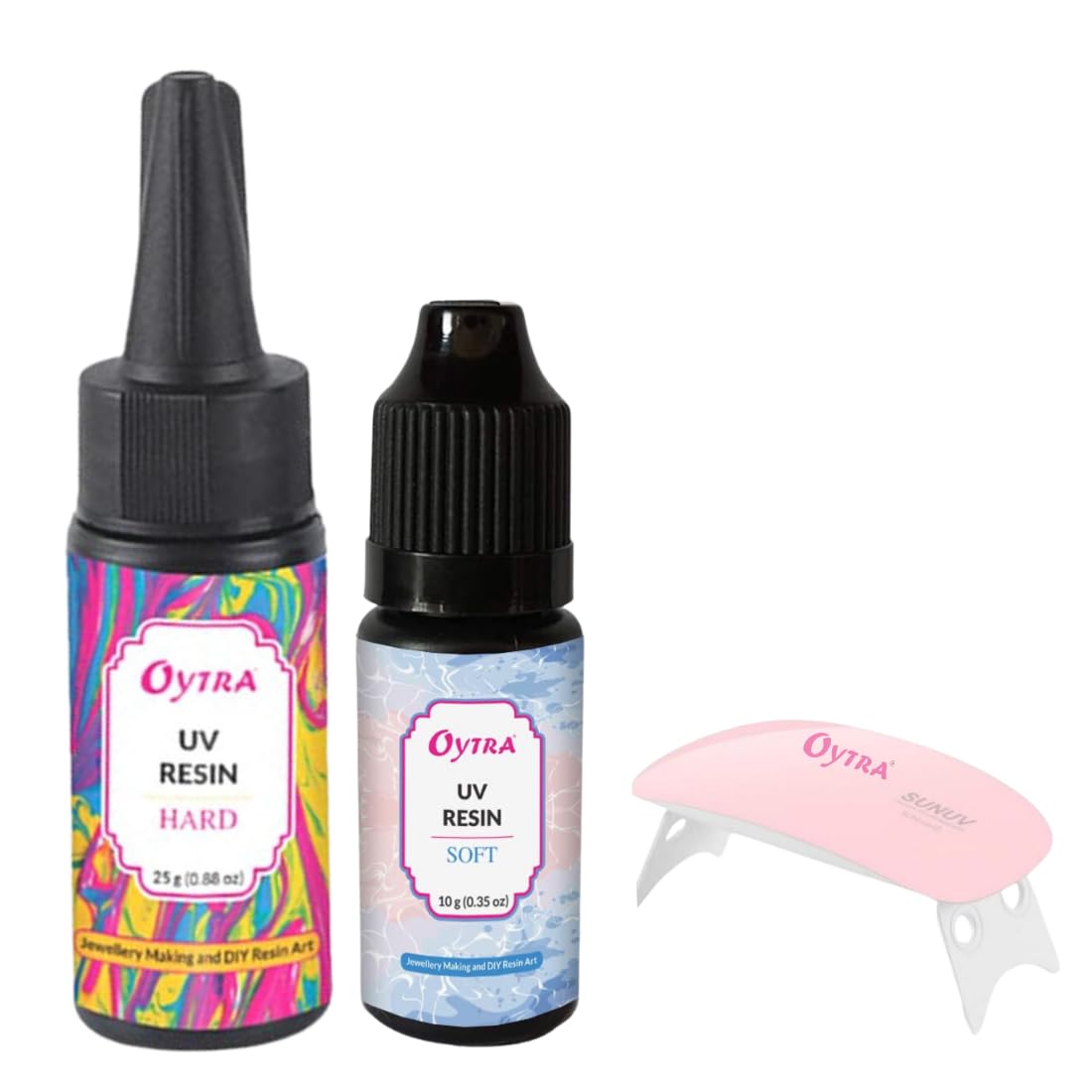 Oytra UV Resin Hard Soft Combo with Lamp