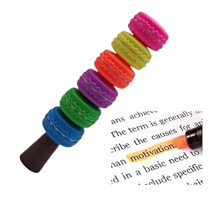 6 Colors Highlighter Marker Pen Chisel Tip for Students