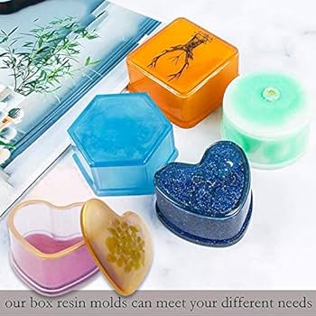 4 Pcs Gift Box Set Resin Mould SRN44