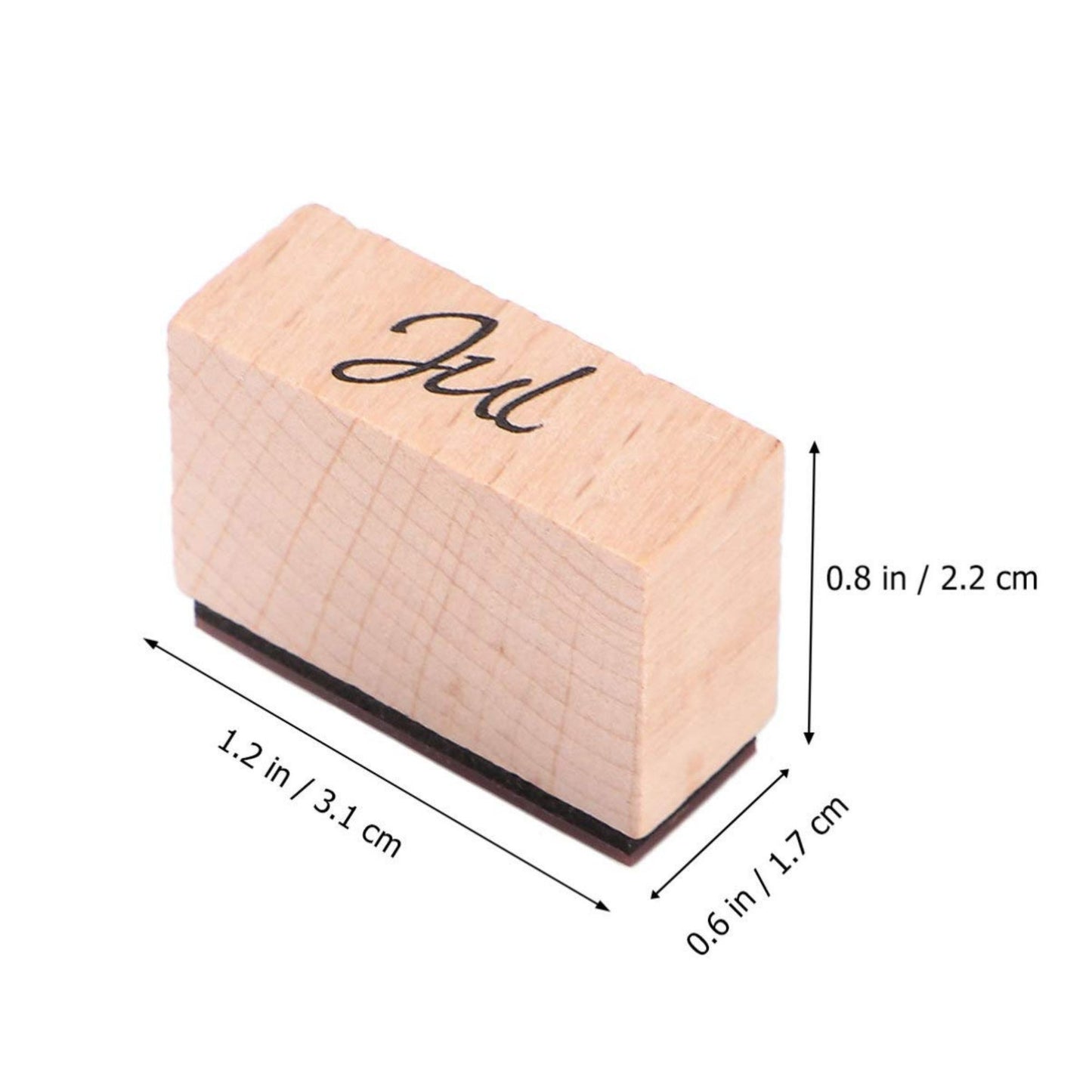 12 Pcs Month Jan-Dec Diary Stamp Set