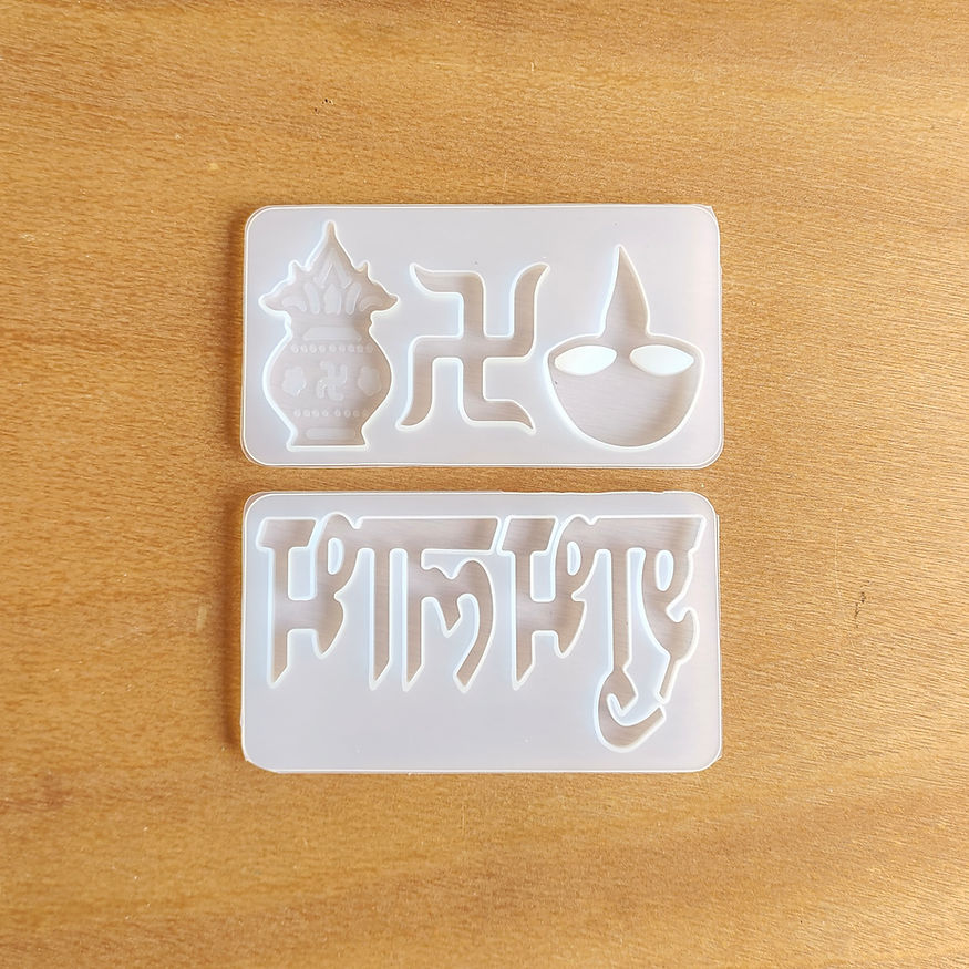 Shubh Labh Combo Silicone Resin Moulds