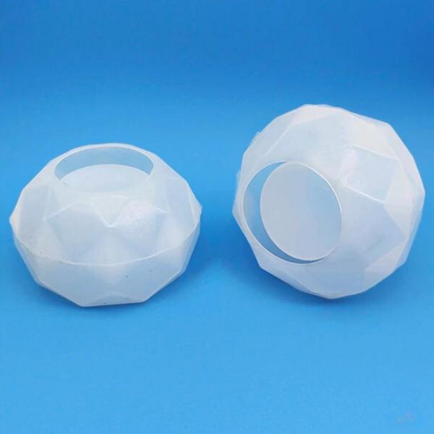 Diamond Round tea Light Resin Mould