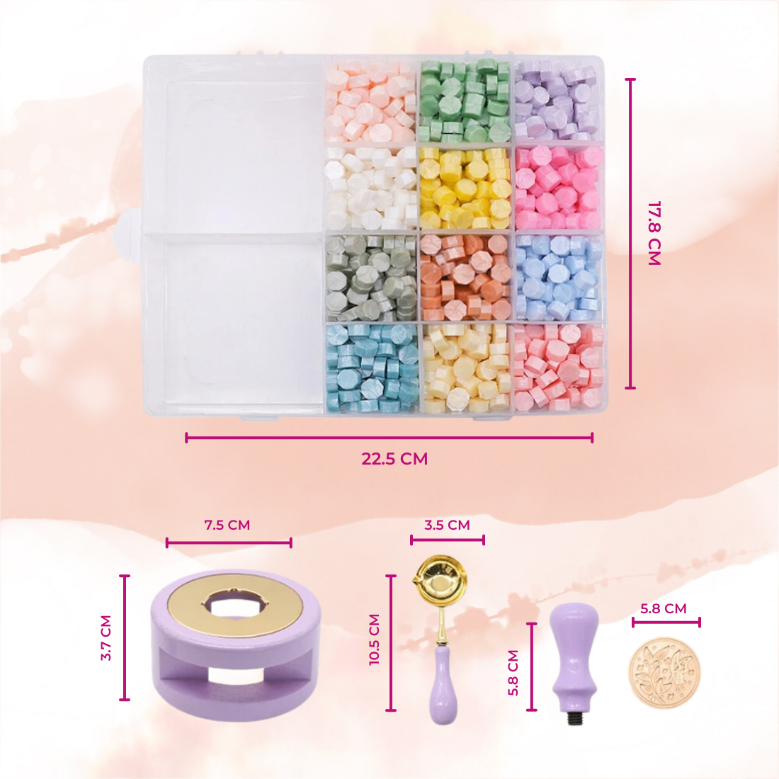 Oytra Wax sealing kit for Sealing Envolopes,Postcard Decoration Art and Craft DIY