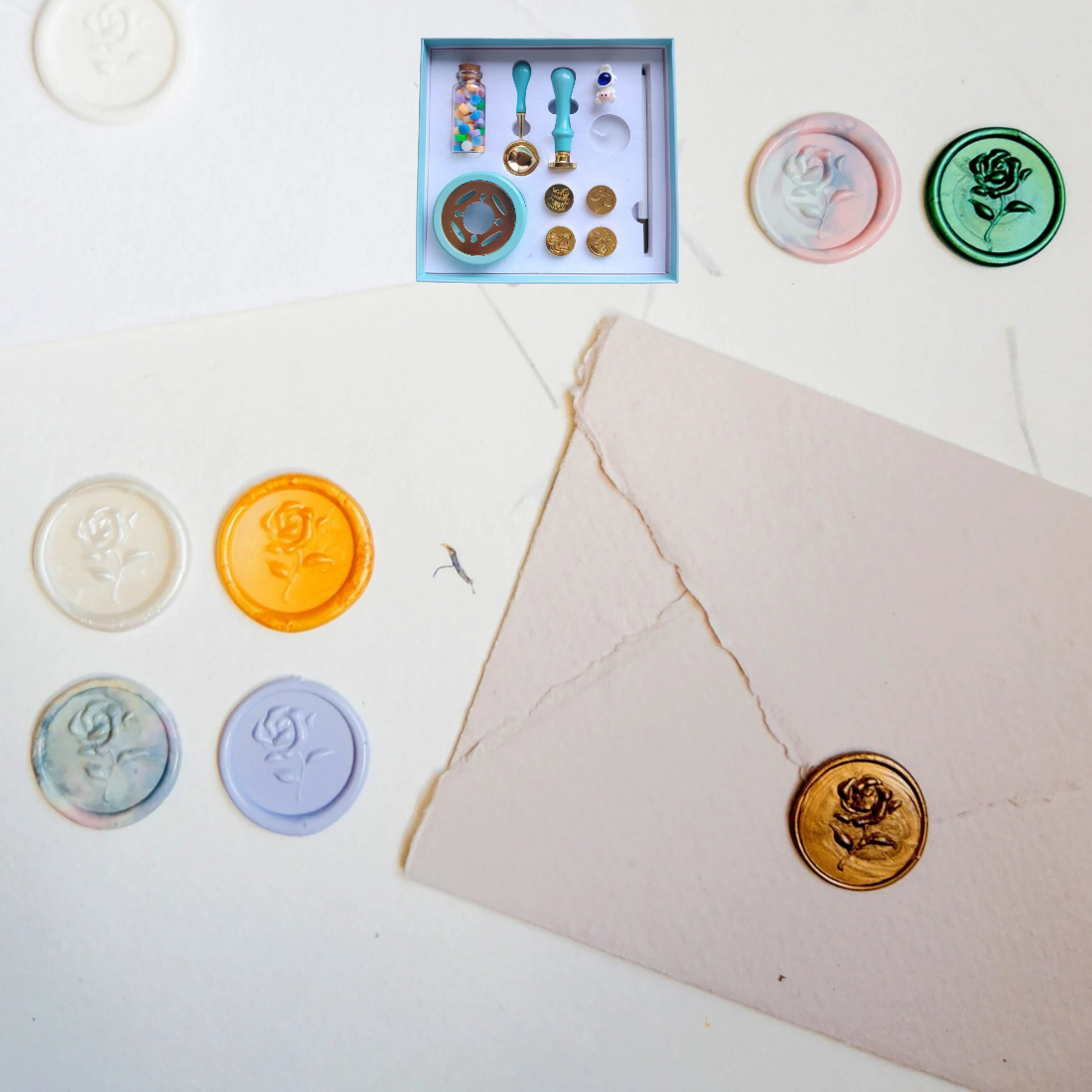 Oytra Wax sealing kit for Sealing Envelopes, Postcard Decoration Art