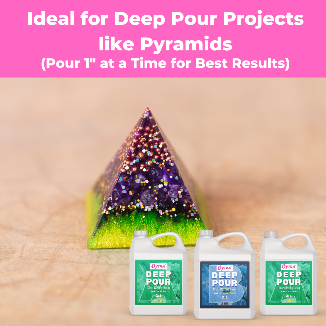 6KG 2:1 Deep Casting Resin for River Table Making