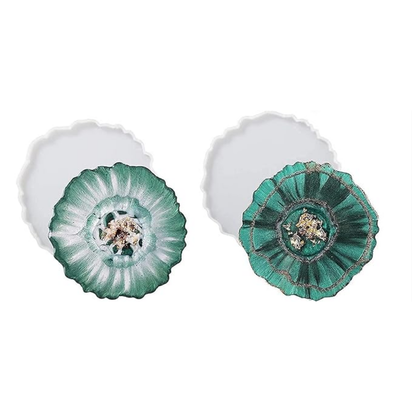 Resin Agate Coaster Silicone Mould 5 Inch