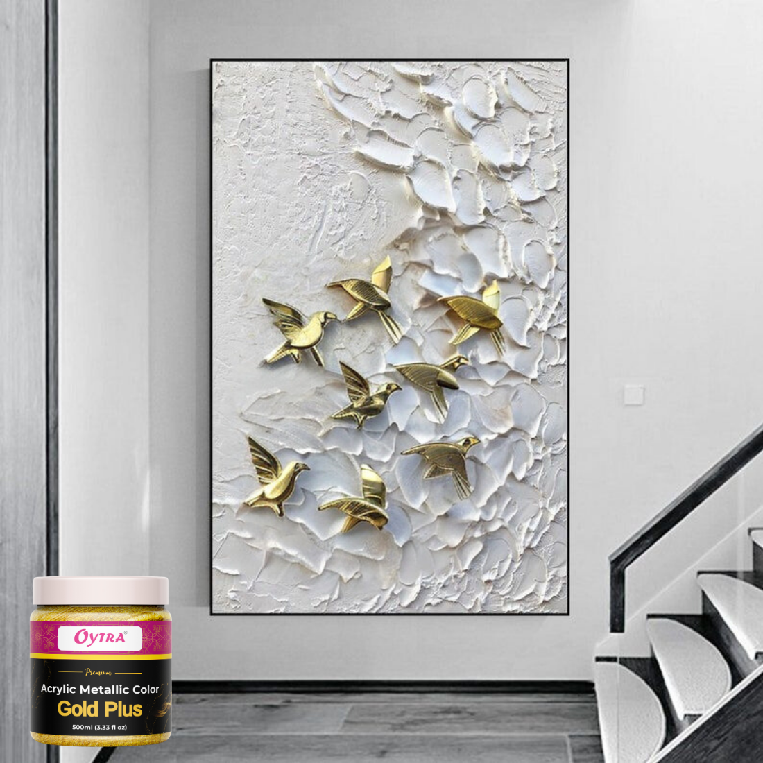 500 ml Gold Metallic Acrylic Color Paint