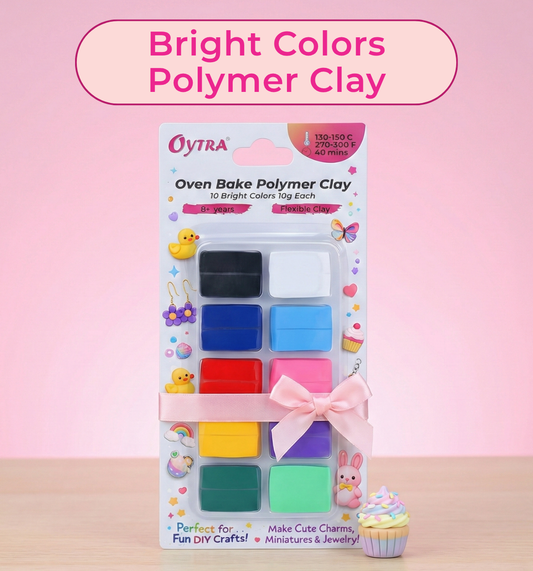 10 Color Bright Polymer Oven Bake Clay