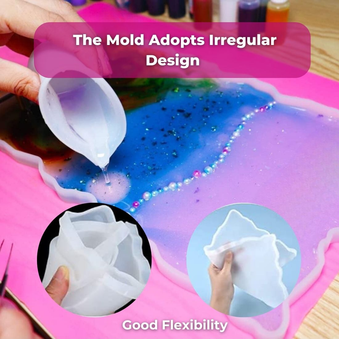 Big Serving Tray Mold for Resin Art