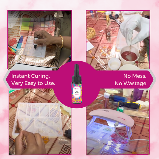 25 Grams UV Resin Hard and UV Lamp Combo